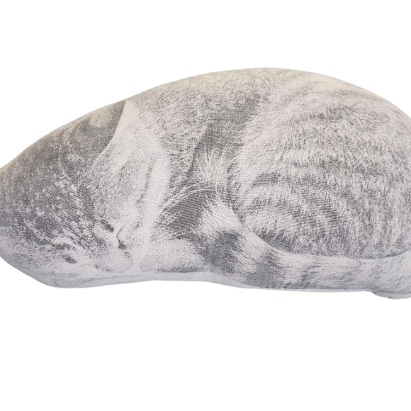 3 Broderpress Sleeping Cat Pillows Handstitched Etsy - Picture 5 of 11